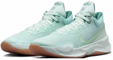 Shop Nike Renew Elevate 3 舒適輕便 減震防滑 低幫 籃球鞋 男款 藍綠