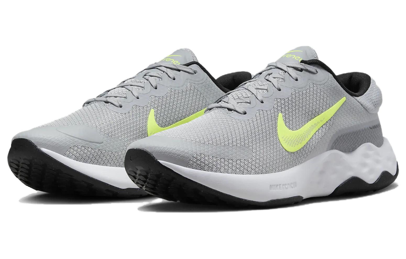 Lookbook Nike Renew Ride 3 'Wolf Grey Volt' Sepatu Lari Pria DC8185-010