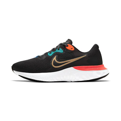 Nike Renew Run 2 'Black Bright Crimson'