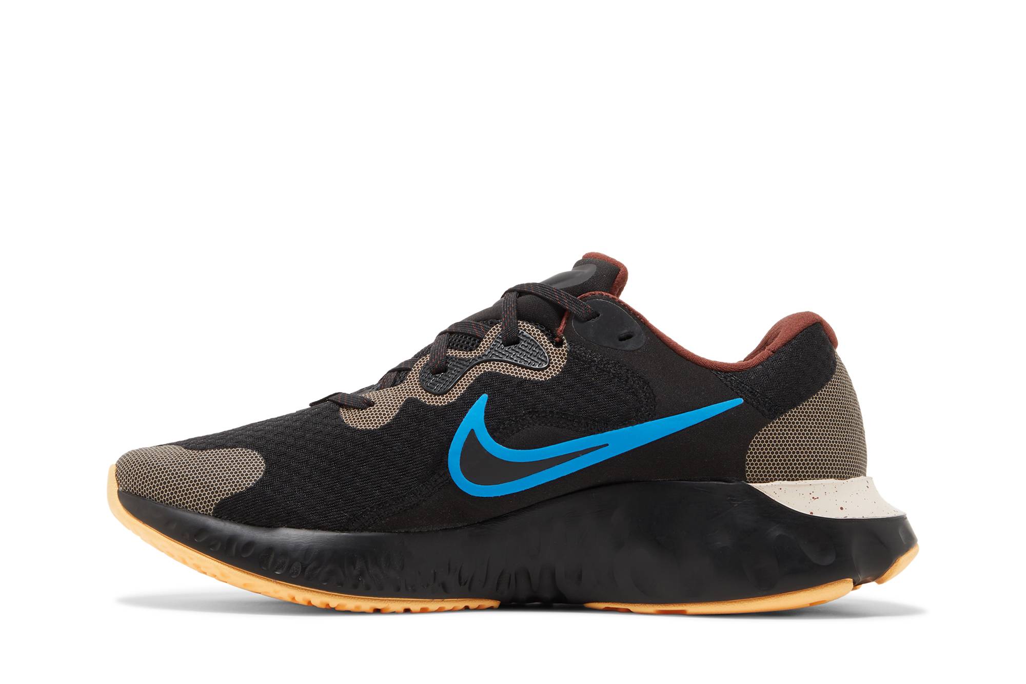 Lookbook Nike Renew Run 2 舒適 透氣 低筒 跑步鞋 男款 黑黃藍