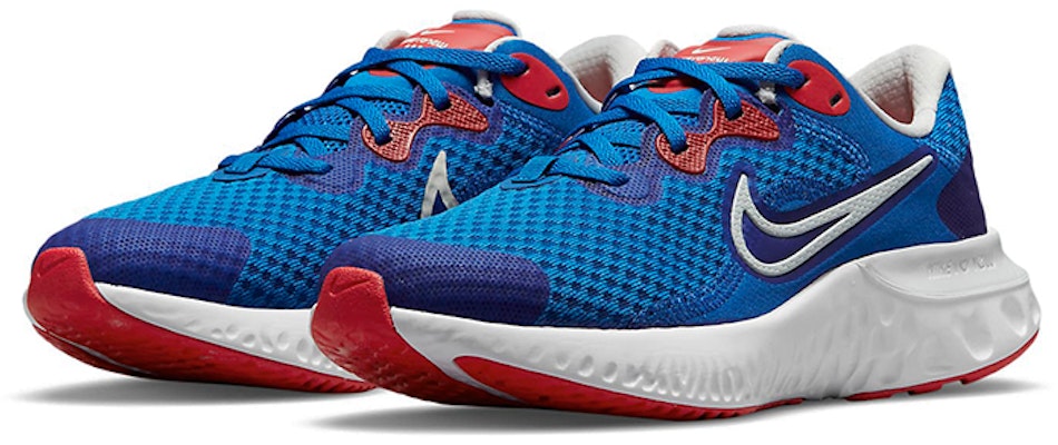 (Youth) Nike Renew Run 2 'Blue Red Silver' CW3259-400 Lookbook (Youth) Nike Renew Run 2 'Blue Red Silver' CW3259-400