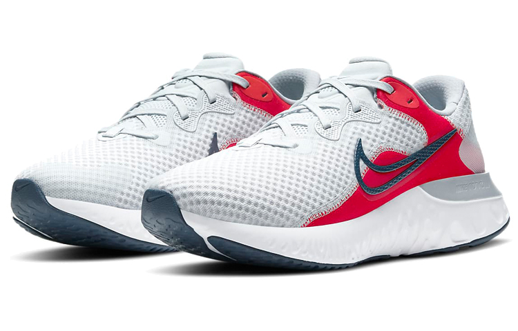 Shop Nike Renew Run 2 'Pure Platinum Chile Red' CU3504-008