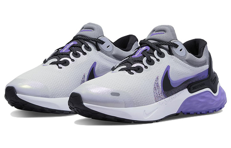 Lookbook Nike Renew Run 3 Lage Sneakers Grijs Paars DV0713-506