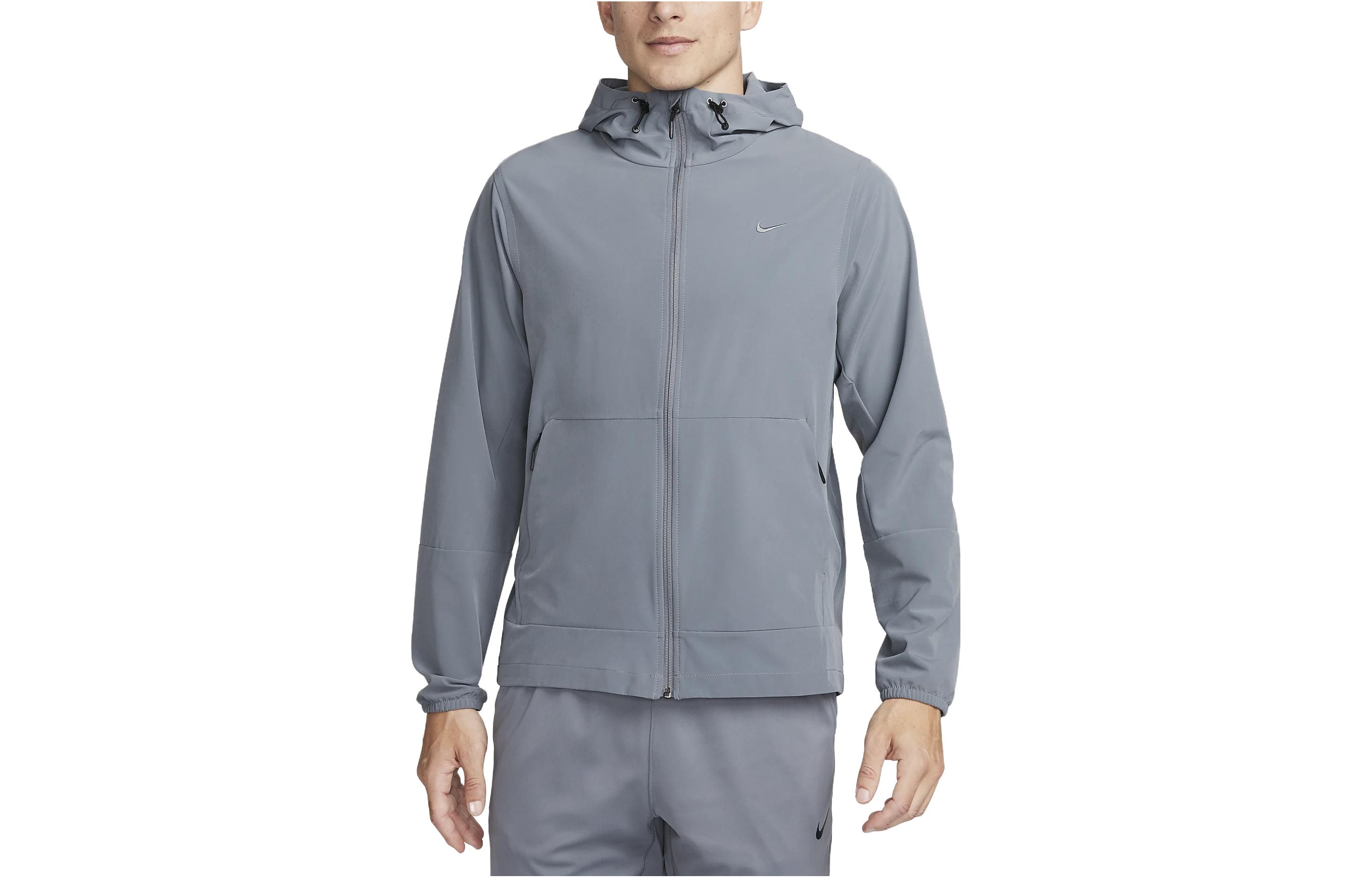Nike Repel Unlimited Embroidered Logo Grey Hoodie Jacket FB7551-084