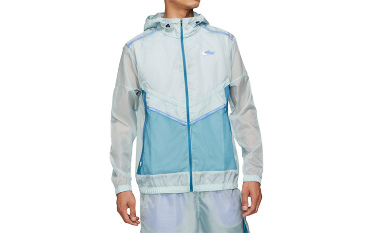 Nike Repel Wild Run Windrunner Printed Running Jacket Blue Mens DD5392-366 圖 2