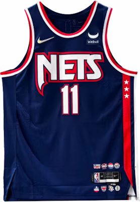 Nike 復古字母印花布魯克林籃網 Kyrie Irving #11 藍色籃球球衣 DB3623-492 Buy Nike 復古字母印花布魯克林籃網 Kyrie Irving #11 藍色籃球球衣 DB3623-492