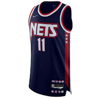 Order Nike Retro Alphabet Print Brooklyn Nets Kyrie Irving #11 Blue Basketball Jersey DB3623-492