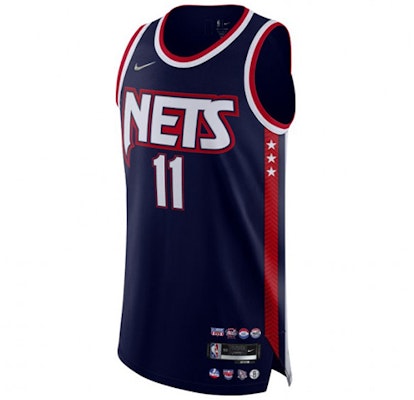 Nike 復古字母印花布魯克林籃網 Kyrie Irving #11 藍色籃球球衣 DB3623-492 Order Nike 復古字母印花布魯克林籃網 Kyrie Irving #11 藍色籃球球衣 DB3623-492