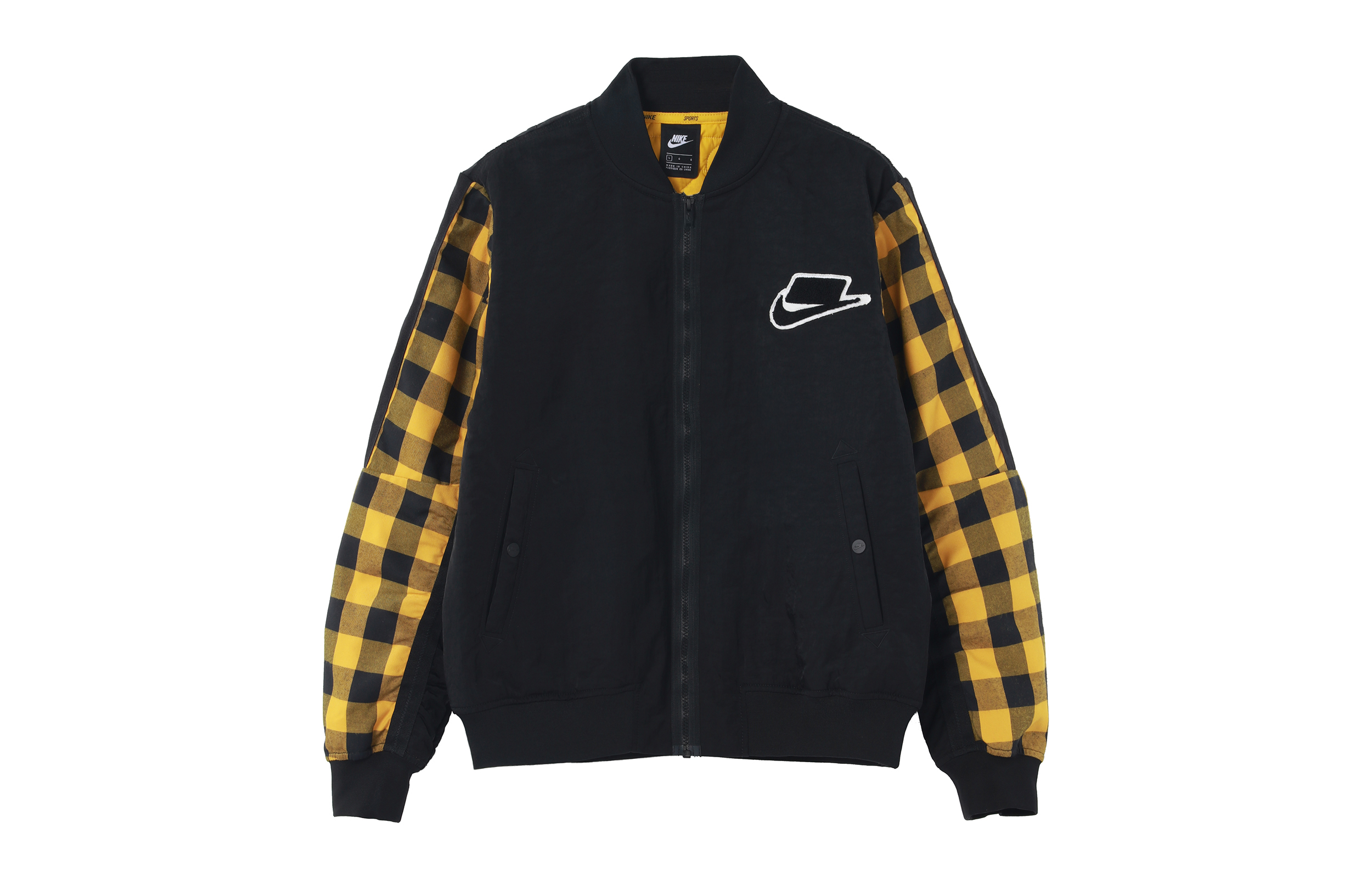 Order Nike Jaket Retro Baseball Kuning Lengan Panjang Kasual Outerwear BV4533-010