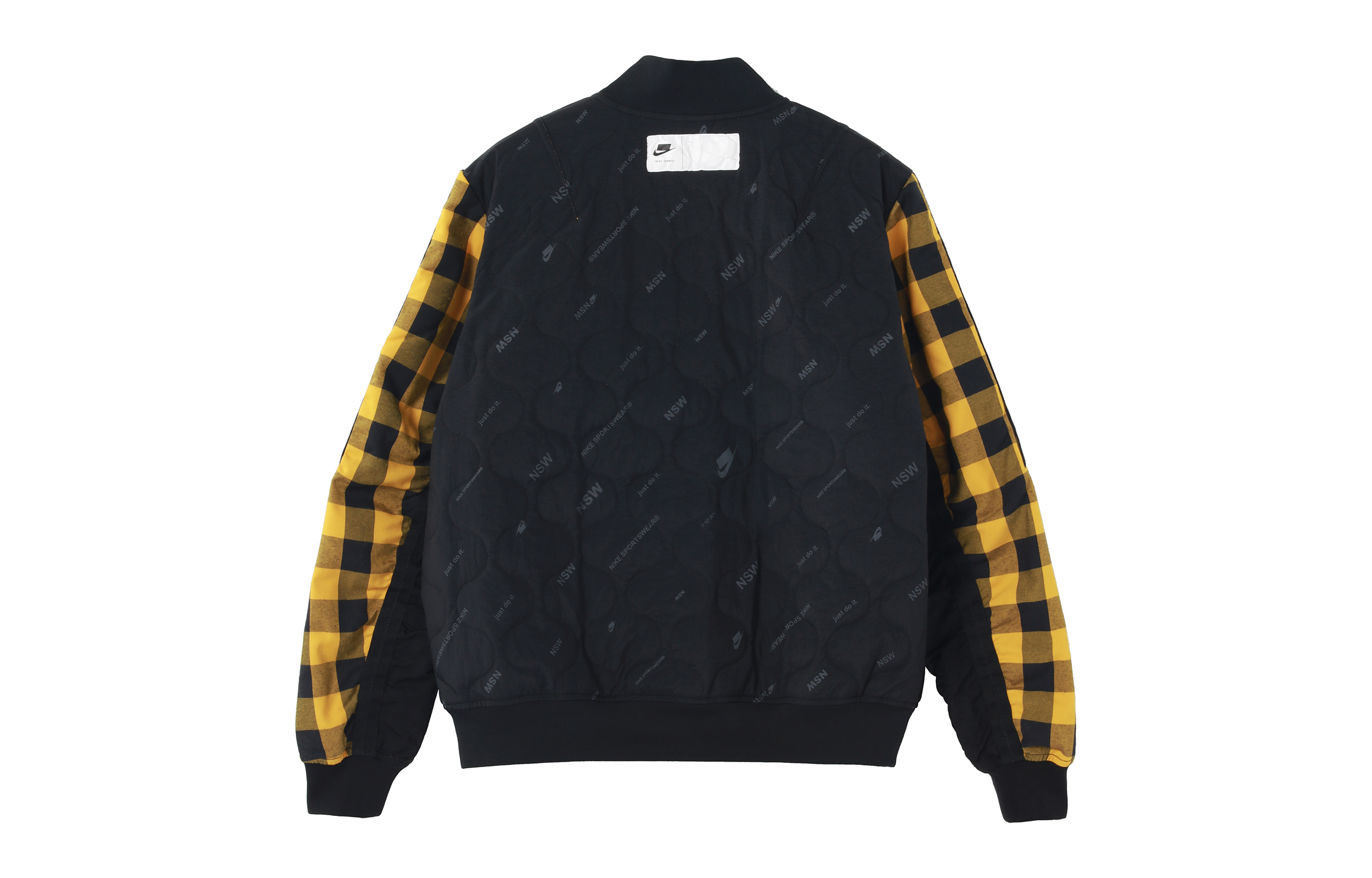 Lookbook Nike Jaket Retro Baseball Kuning Lengan Panjang Kasual Outerwear BV4533-010