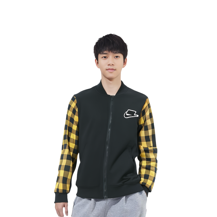 Sizing Nike Jaket Retro Baseball Kuning Lengan Panjang Kasual Outerwear BV4533-010