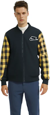 Nike Jaket Retro Baseball Kuning Lengan Panjang Kasual Outerwear BV4533-010 1