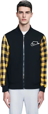 Nike Jaket Retro Baseball Kuning Lengan Panjang Kasual Outerwear BV4533-010 2