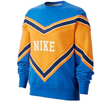 Nike Retro Colorblock Crewneck Sweatshirt - Blue Casual Long Sleeve BV2921-480 Nike Retro Colorblock Crewneck Sweatshirt - Blue Casual Long Sleeve BV2921-480
