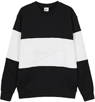 Nike Retro Colorblock Crewneck Sweatshirt Men’s Black/White FB7849-010 Nike Retro Colorblock Crewneck Sweatshirt Men’s Black/White FB7849-010