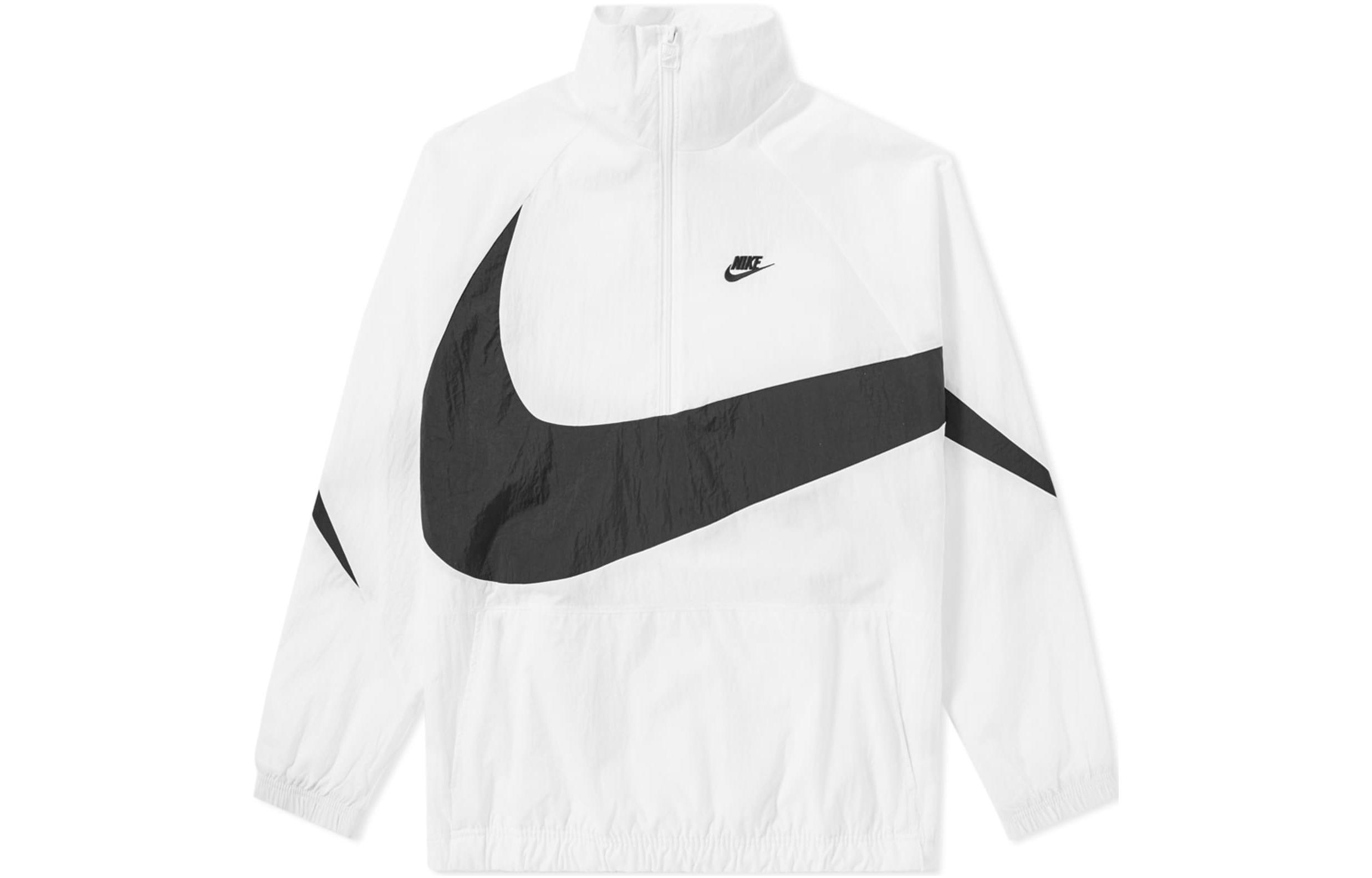 Order Nike Retro Colorblock Half-Zip Logo Jaket Putih AJ2696-100