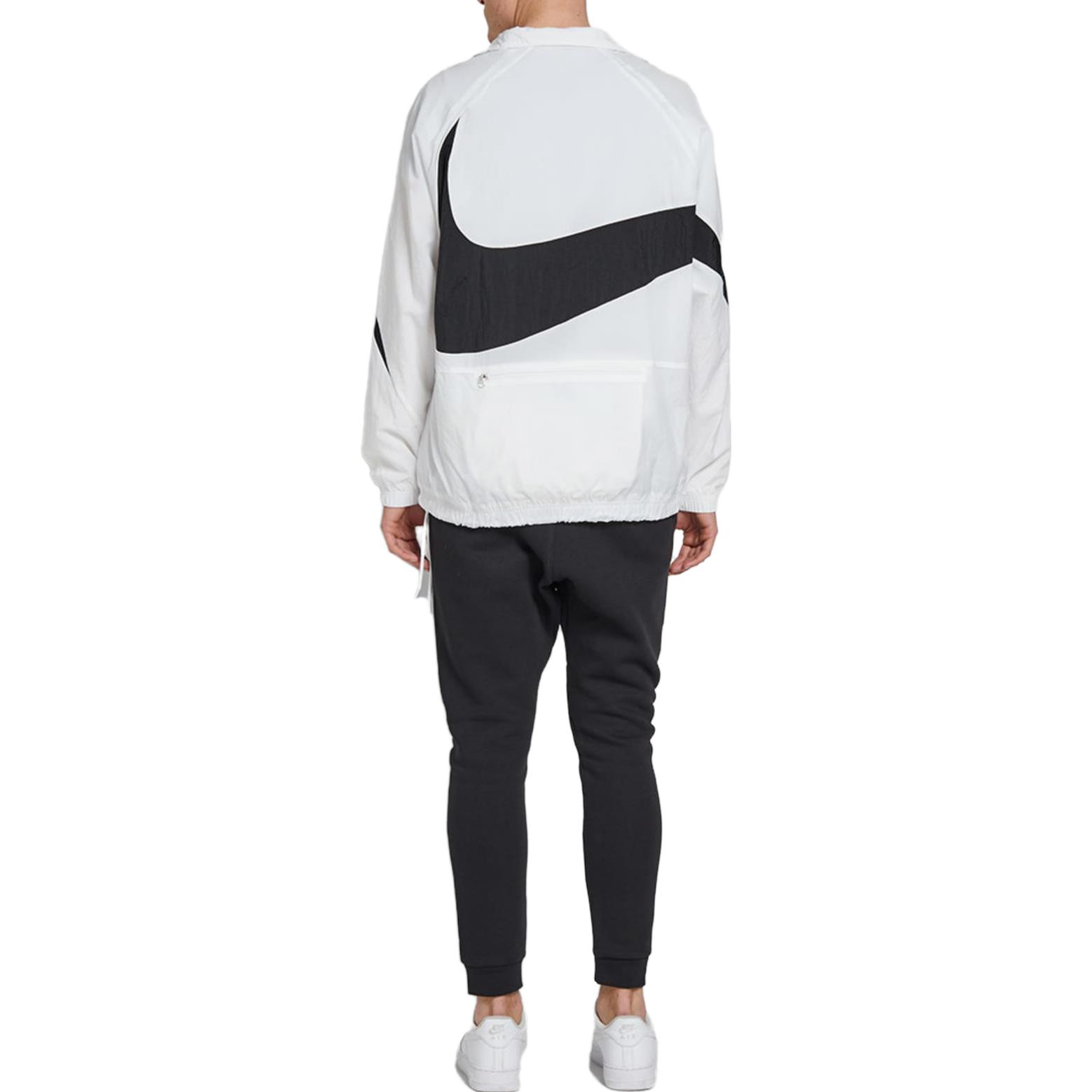 Shop Nike Retro Colorblock Half-Zip Logo Jaket Putih AJ2696-100