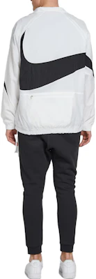 Nike Retro Colorblock Half-Zip Logo Jaket Putih AJ2696-100 Shop Nike Retro Colorblock Half-Zip Logo Jaket Putih AJ2696-100