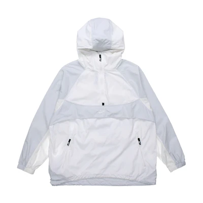 Nike Retro Colorblock Half-Zip Pullover Hooded Jacket White () BV5386-100