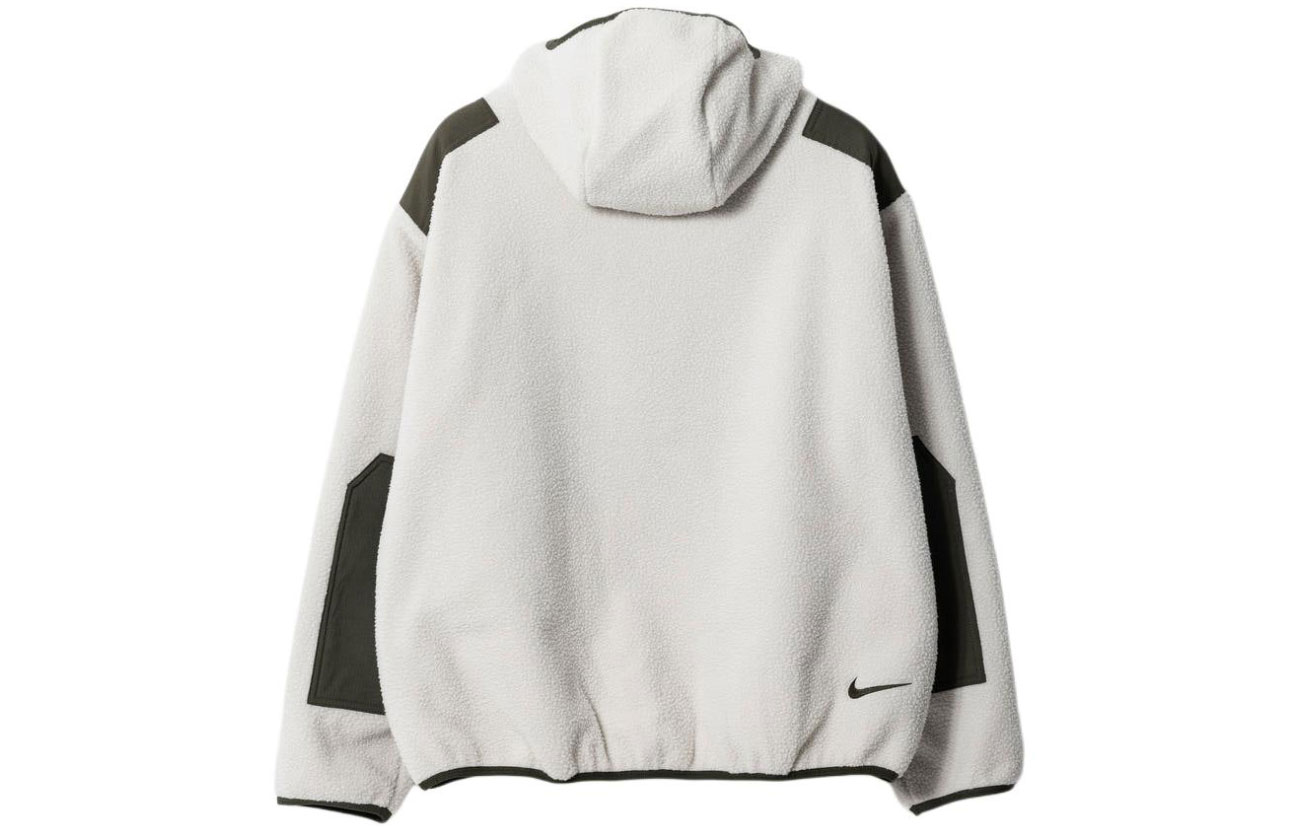 Lookbook Hoodie Nike Retro Colorblock Letter Print Longgar Warna Light Bone. FN1946-072