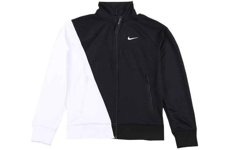 Nike Retro Colorblock Zip-Up Jacket - Black and White BV5288-010
