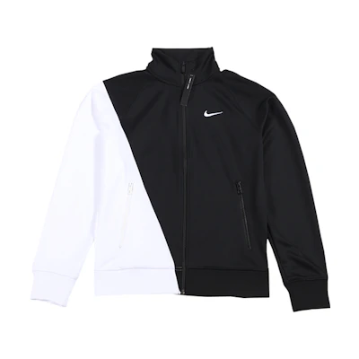 Nike Retro Colorblock Zip-Up Jacket - Black and White BV5288-010