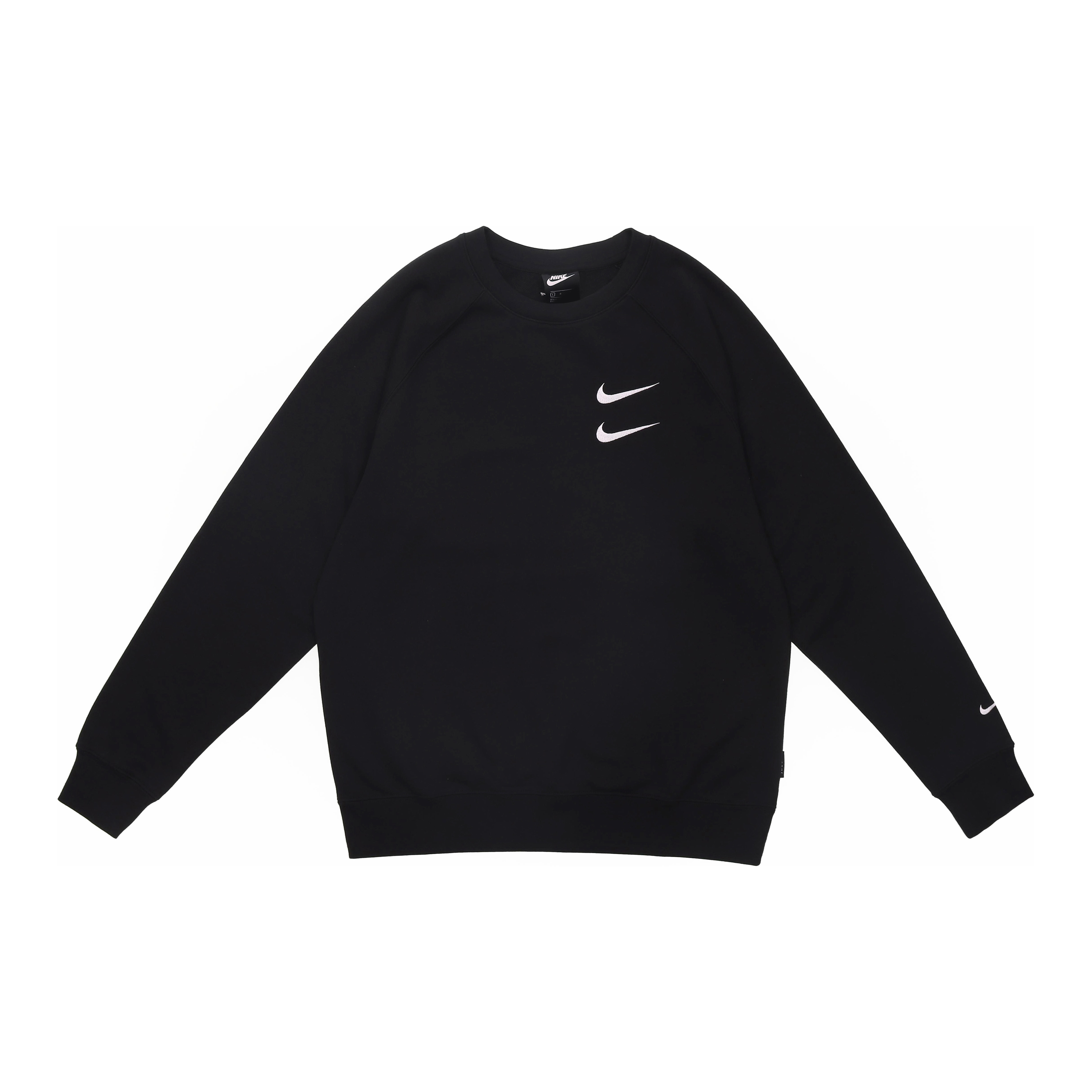 Nike Retro Double Swoosh Crewneck Sweatshirt Black CJ4872-010