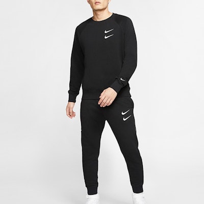Nike Retro Double Swoosh Crewneck Sweatshirt Hitam CJ4872-010 Shop Nike Retro Double Swoosh Crewneck Sweatshirt Hitam CJ4872-010