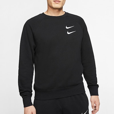 Nike Retro Double Swoosh Crewneck Sweatshirt Hitam CJ4872-010 Purchase Nike Retro Double Swoosh Crewneck Sweatshirt Hitam CJ4872-010