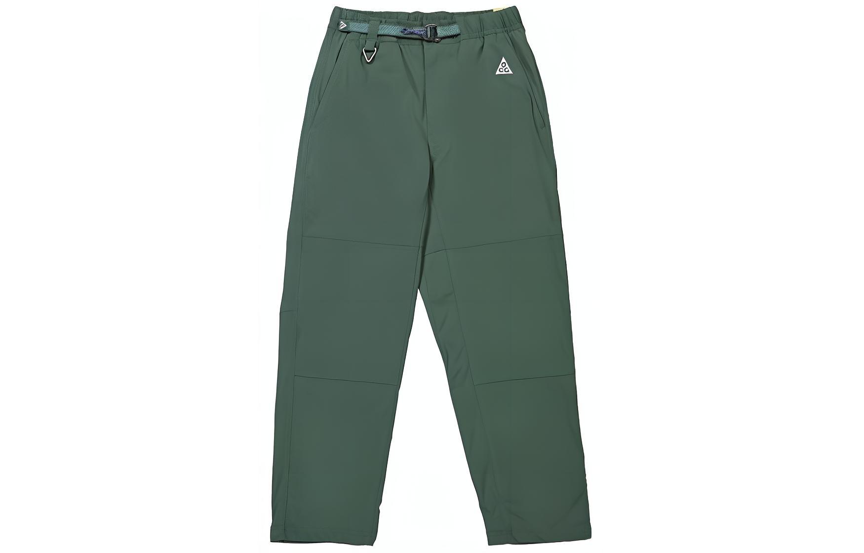 Nike Retro Green Mid-Rise Zip-Up Slim Fit Casual Pants FN2450-338
