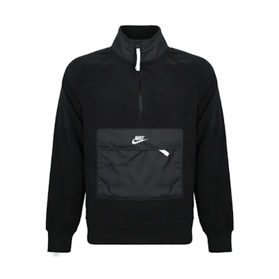 Nike Retro Half-Zip Pullover Sweatshirt Black 929098-010