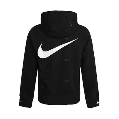 Nike Retro Logo Hooded Jacket Black Casual Outerwear DA0083-010