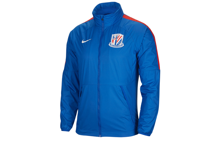Nike Retro Logo Print Track Jacket Blue CT6657-480