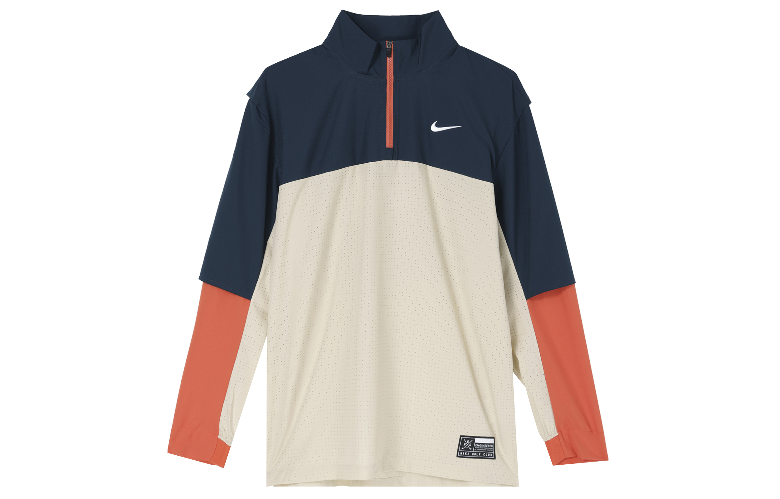Nike Retro Loose-Fit Colorblock Pullover Jacket - Blue/White FQ1156-126