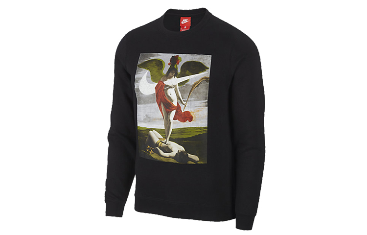 Nike Retro Pattern Comfort Sweatshirt Black AQ7140-010