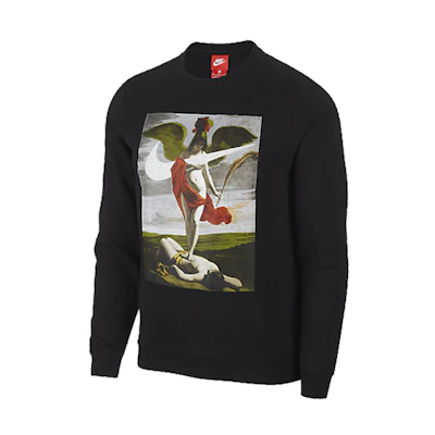 Nike Retro Pattern Comfort Sweatshirt Black AQ7140-010