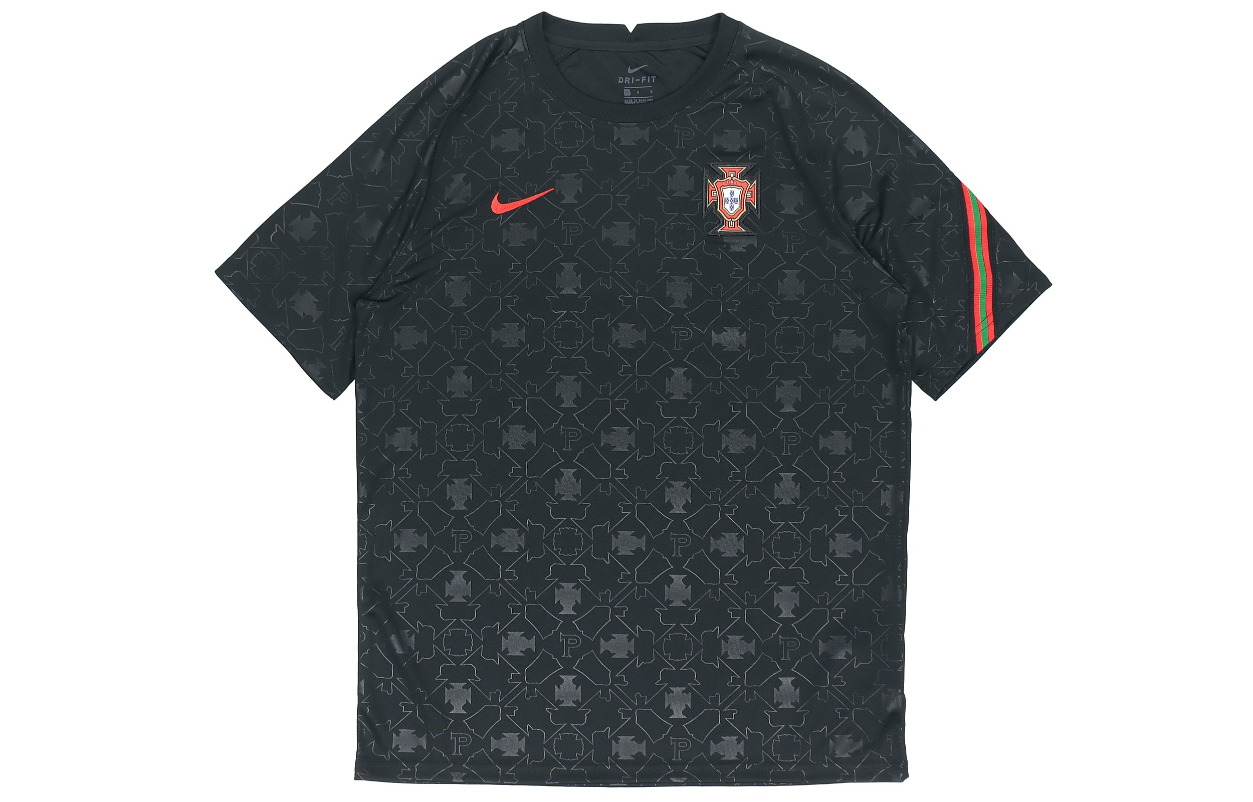 Nike Retro Portugal Black Soccer Training Jersey CD2579-010