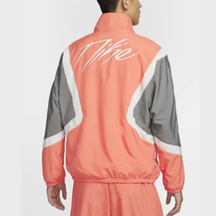 Lookbook Nike 復古紅色立領拉鍊編織夾克 FZ0249-643