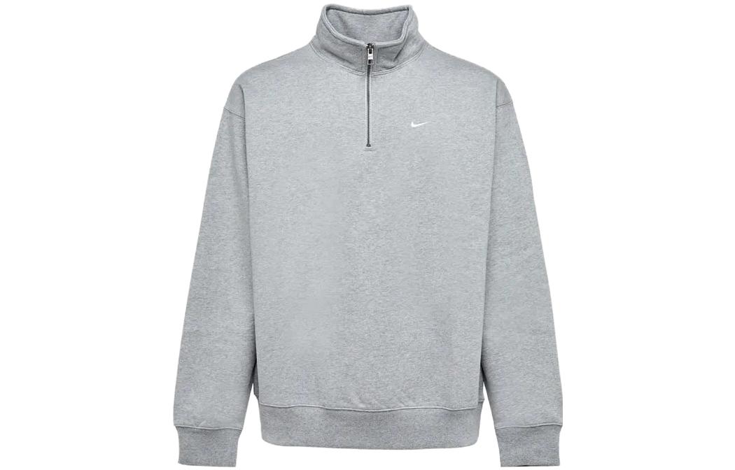 Order Nike Retro Sweatshirt Kerah Stand Resleting Lengan Panjang Logo - Abu-Abu DQ5209-051