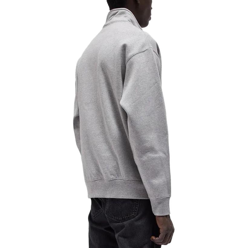 Shop Nike Retro Sweatshirt Kerah Stand Resleting Lengan Panjang Logo - Abu-Abu DQ5209-051