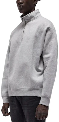 Nike Retro Sweatshirt Kerah Stand Resleting Lengan Panjang Logo - Abu-Abu DQ5209-051 Purchase Nike Retro Sweatshirt Kerah Stand Resleting Lengan Panjang Logo - Abu-Abu DQ5209-051