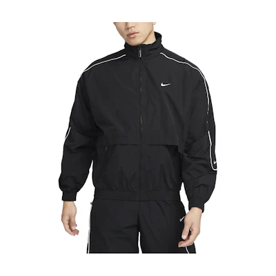 Nike Retro Track Jacket Black with Side Stripe Design for Men. FB8623-010