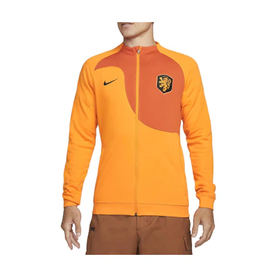 Nike Retro Track Jacket with Colorblock Logo Print - Orange DN1056-833