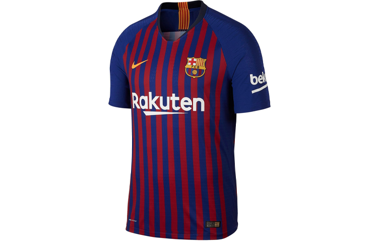 Nike Retro Training Soccer Jersey Player Version 18-19 Barcelona Home Blue Male 894417-456