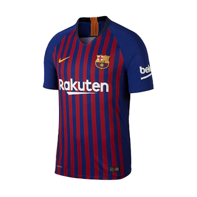 Nike Retro Training Soccer Jersey Player Version 18-19 Barcelona Home Blue Male 894417-456