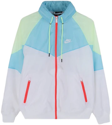 나이키 레트로 윈드브레이커 자켓 블루/화이트 컬러블록 후드 디자인 AR2210-101 Order 나이키 레트로 윈드브레이커 자켓 블루/화이트 컬러블록 후드 디자인 AR2210-101