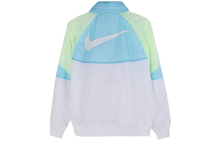 Nike Retro Windbreaker Jacket Blue/White with Colorblock and Hooded Design AR2210-101 圖 3