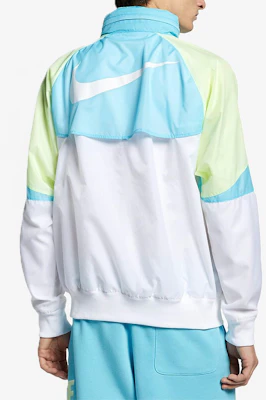 나이키 레트로 윈드브레이커 자켓 블루/화이트 컬러블록 후드 디자인 AR2210-101 Purchase 나이키 레트로 윈드브레이커 자켓 블루/화이트 컬러블록 후드 디자인 AR2210-101