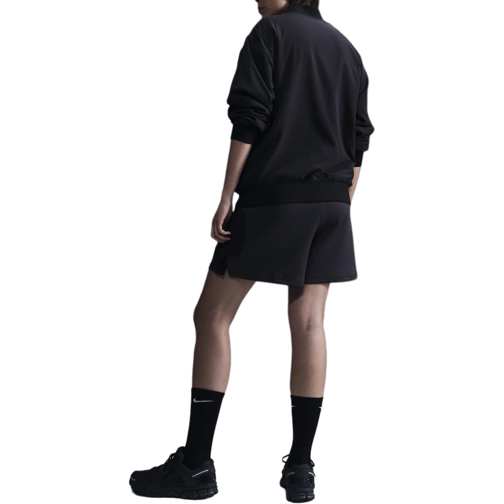 Shop Nike 可翻轉籃球外套 刺繡標誌 男女黑色飛行夾克 FV3164-010