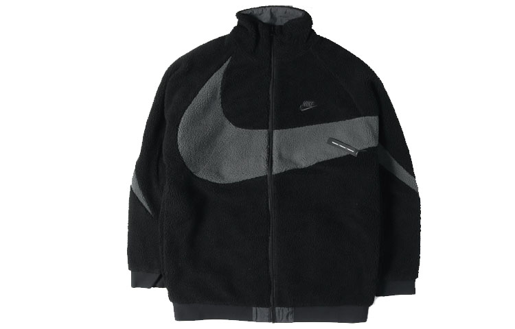 Order Nike Reversible Full Zip Fleece Jacket with Large Logo Black AJ2701-011